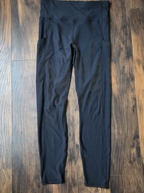 Fabletics Black High-Waist Leggings with Side Pockets